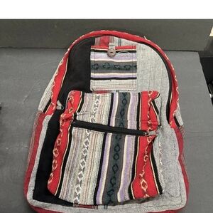 Colorful Striped Women's Backpack